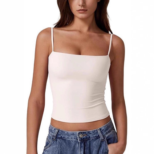 Women's Basic Tank Top Sleeveless Camisole Shirts 吊带上衣女