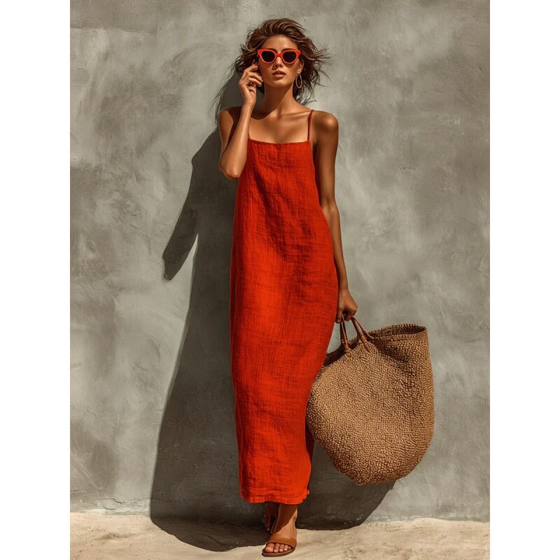 summer women suspender dress ladies slip skirt时尚吊带连衣裙图片
