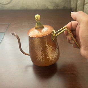 家用煮咖啡器具户外露营装 手冲紫铜咖啡壶滴滤杯套装 备冲咖啡壶