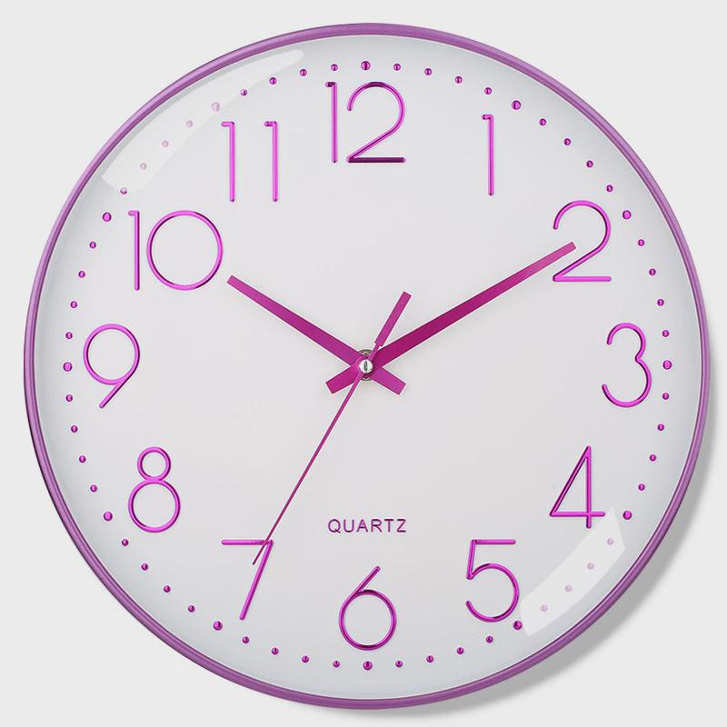 mute clock wall clock living room modern minimalist atmos