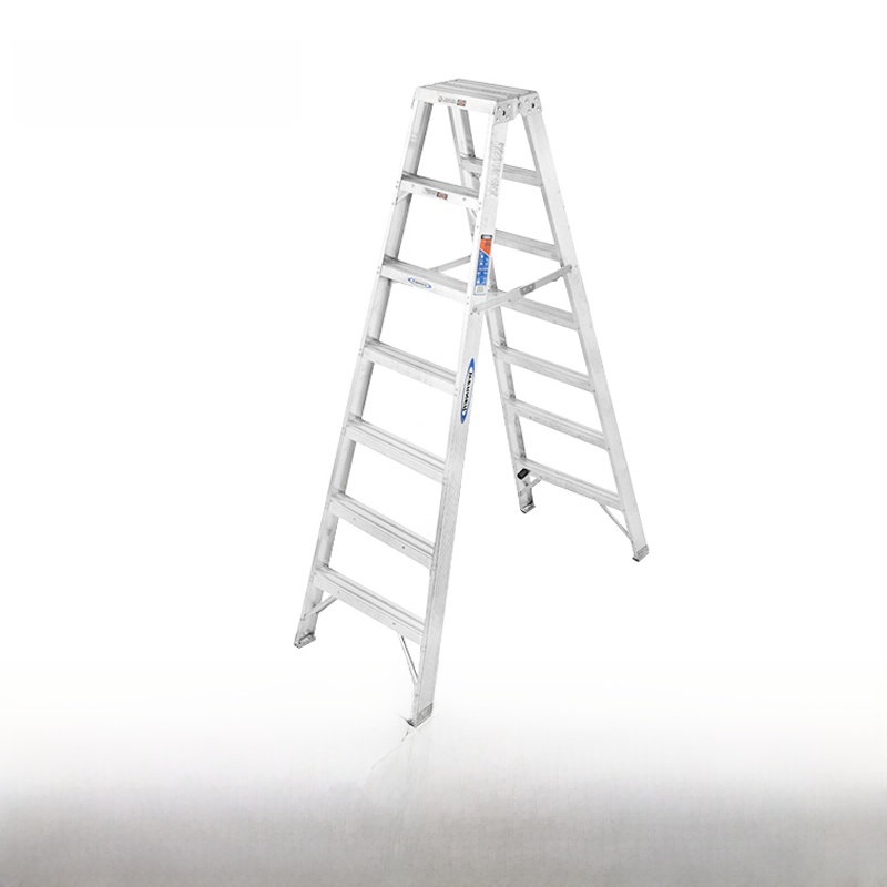 WERNER稳耐梯子加厚铝合金双侧人字梯家用折叠梯便携工程梯楼梯