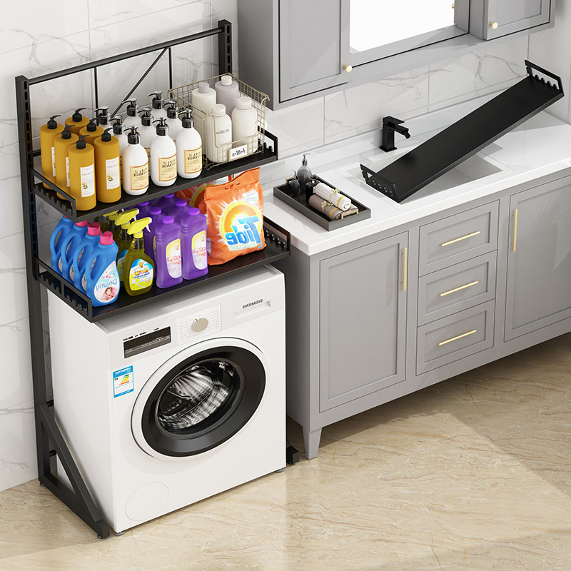 洗衣机置物架落地多层层架卫生间浴室收纳波轮滚筒洗衣机上方收纳