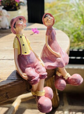 摆件装饰品吊脚娃娃大号户外庭院花园布置阳台客厅网红款天使礼物