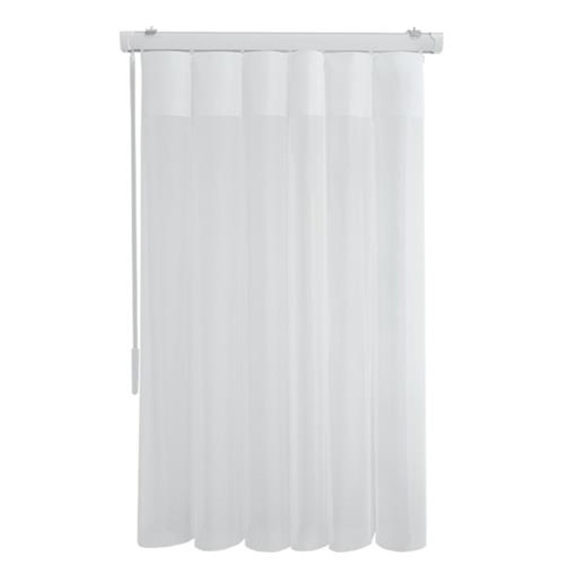 梦幻帘窗帘客厅阳台卧室隔断纱帘垂直竖百叶电动纯色遮光卷拉式