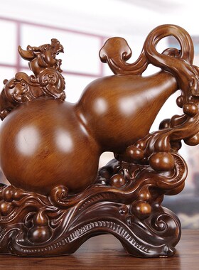 葫芦摆件 招财镇宅貔貅聚财福禄家居客厅入户玄关书架装饰品摆设