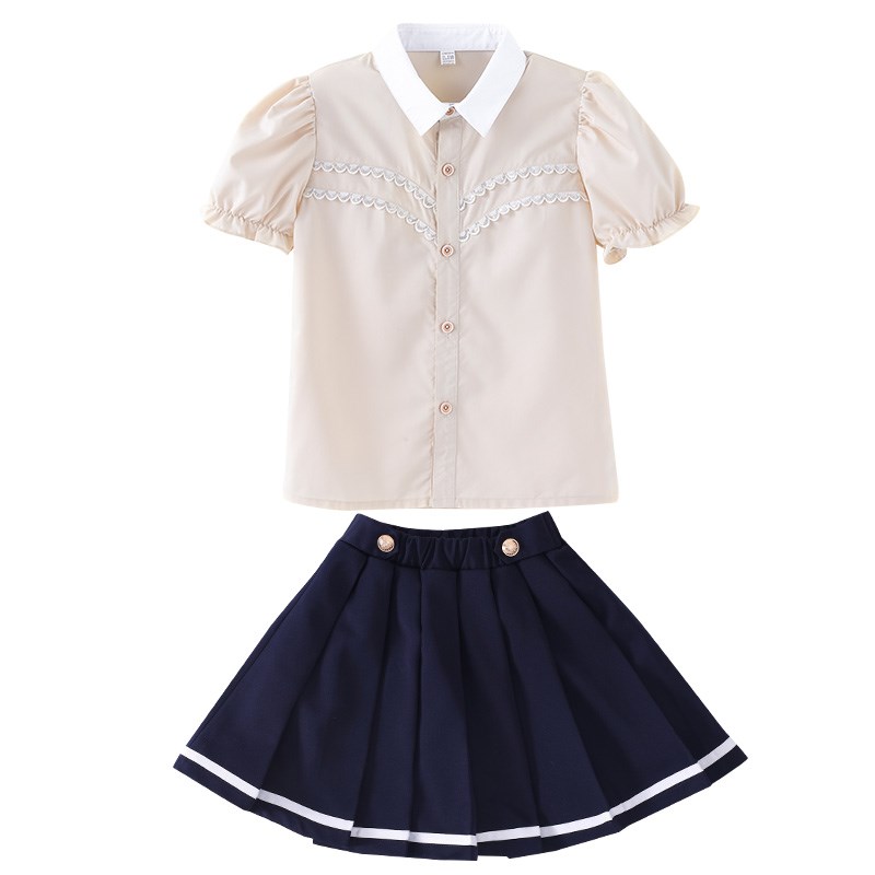 幼儿园园服英伦风儿童夏季学生装毕业拍照校服套装夏装小学生班服