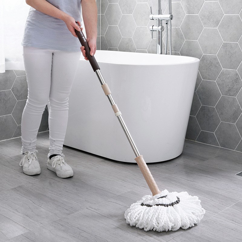 自拧水拖把免手洗懒人吸水地拖家用旋转干L湿两用挤水棉线拖布托