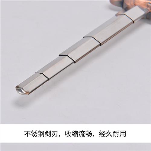 全金属太极伸缩剑不锈钢健身折叠表演道具剑收缩男女晨练剑加 新