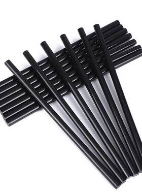 高粘黑色热熔胶棒7mmm11mm整箱黑色热熔胶条环保透明热溶胶棒