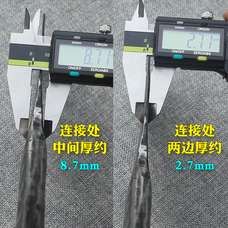 手工锻打砖刀双面圆头泥刀全钢铁匠砖刀泥工工具砌墙刀瓦刀切砖刀