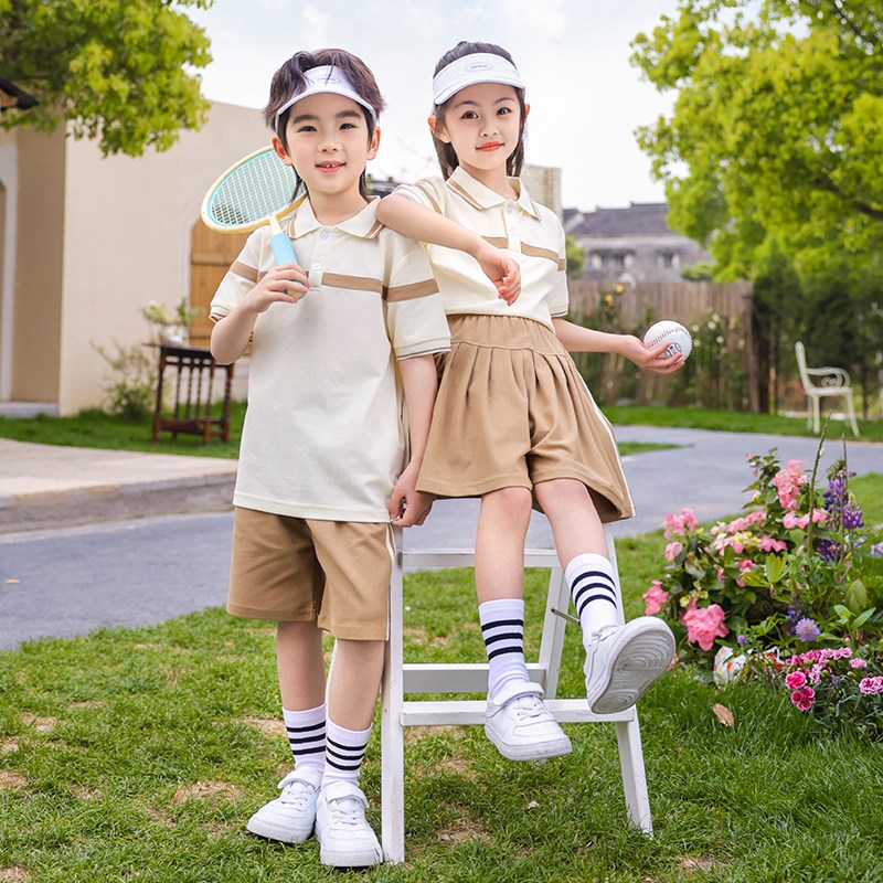 儿童节演出班服学院风校服套装中小学生夏季新款老师时尚幼儿园服