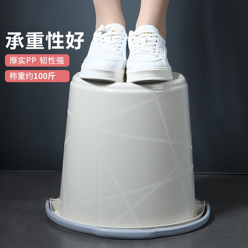 塑料水桶家用手提加m厚圆桶储水桶学生宿舍用洗衣桶洗澡桶提桶套