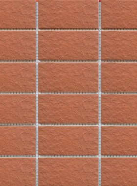 4595mm外墙瓷砖彩码砖纸皮砖红色外墙砖麻面带黑点通体砖物业