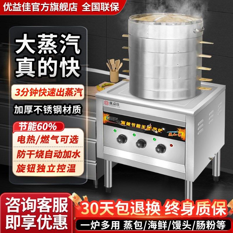 蒸包炉商用多功能蒸包子机商用节能燃气电蒸饺小笼包肠粉炉蒸汽炉