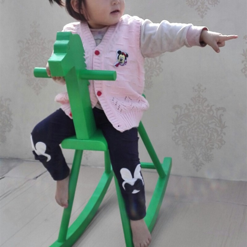 大人码儿童玩具4-10岁实木马摇摇马椅女孩室内装扮摆件可摇新年礼