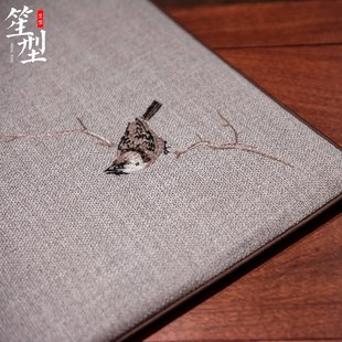 红木沙发坐垫喜鹊抱枝古典餐椅茶椅圈椅防滑椅垫定制可拆洗 中式