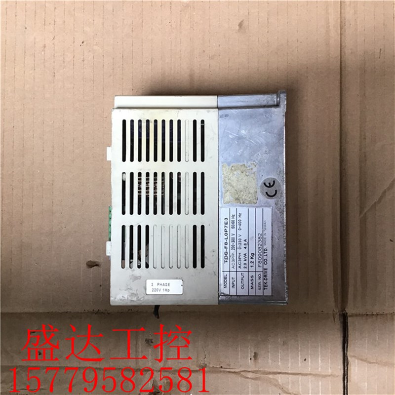 拆机 东达变频器 TDS-F8-L0P7E 0.75KW 220V U测试包好现货实物