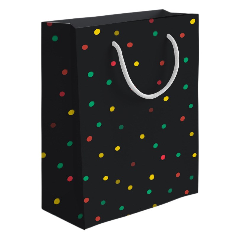 12个1包18*16*8白卡小清新服装包装袋手M提袋 竖版礼品袋纸袋