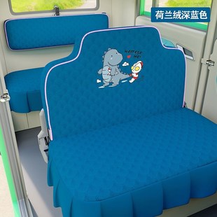M3电动三轮车座套坐垫套全包围布艺四季 恒阔M6 通用加厚荷兰绒