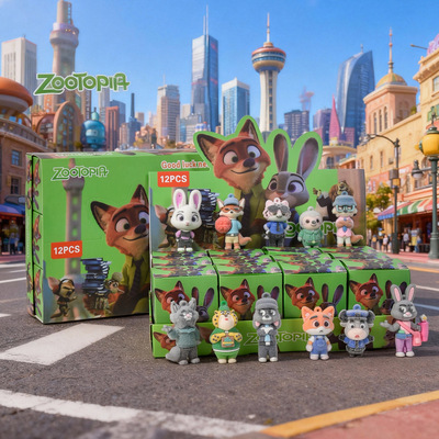 玩具爆款网红疯狂动物城盲盒疯狂动物城玩偶儿童玩具毛绒挂件盲袋