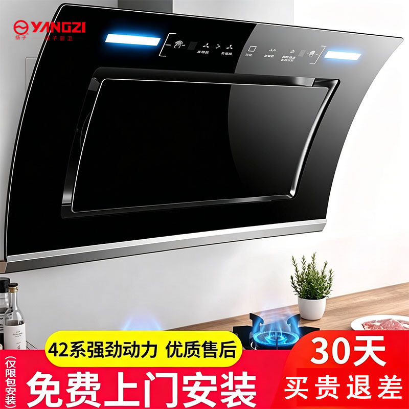 扬子抽油烟机家用双电机侧吸油烟机大吸力厨房脱排吸油烟机出租房 - 实物图