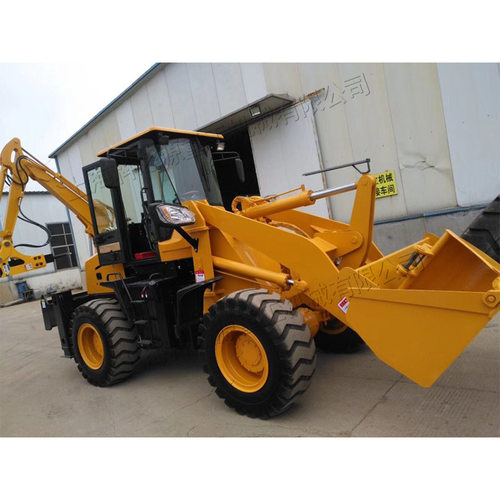 园果园用滑移轮式两头忙 前装后挖装载挖掘机 液压工程铲车