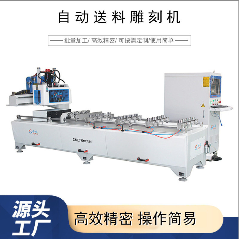 诺途盟友善成拉米诺槽孔加工中心实木数控开料机自动送料雕刻机