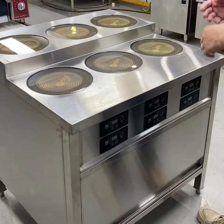 商用不锈钢厨具六头电陶炉设备厂家直销餐厅后厨设备