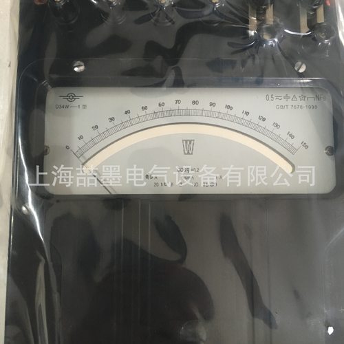 上海二表厂D34-W单相低功率因数瓦特表cosφ=0.20.5级 5A 600V