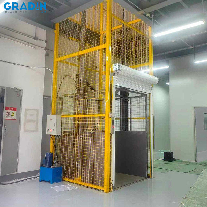 小型货物提升机液压升降货梯平台仓库厂房货梯升降机电动提升机