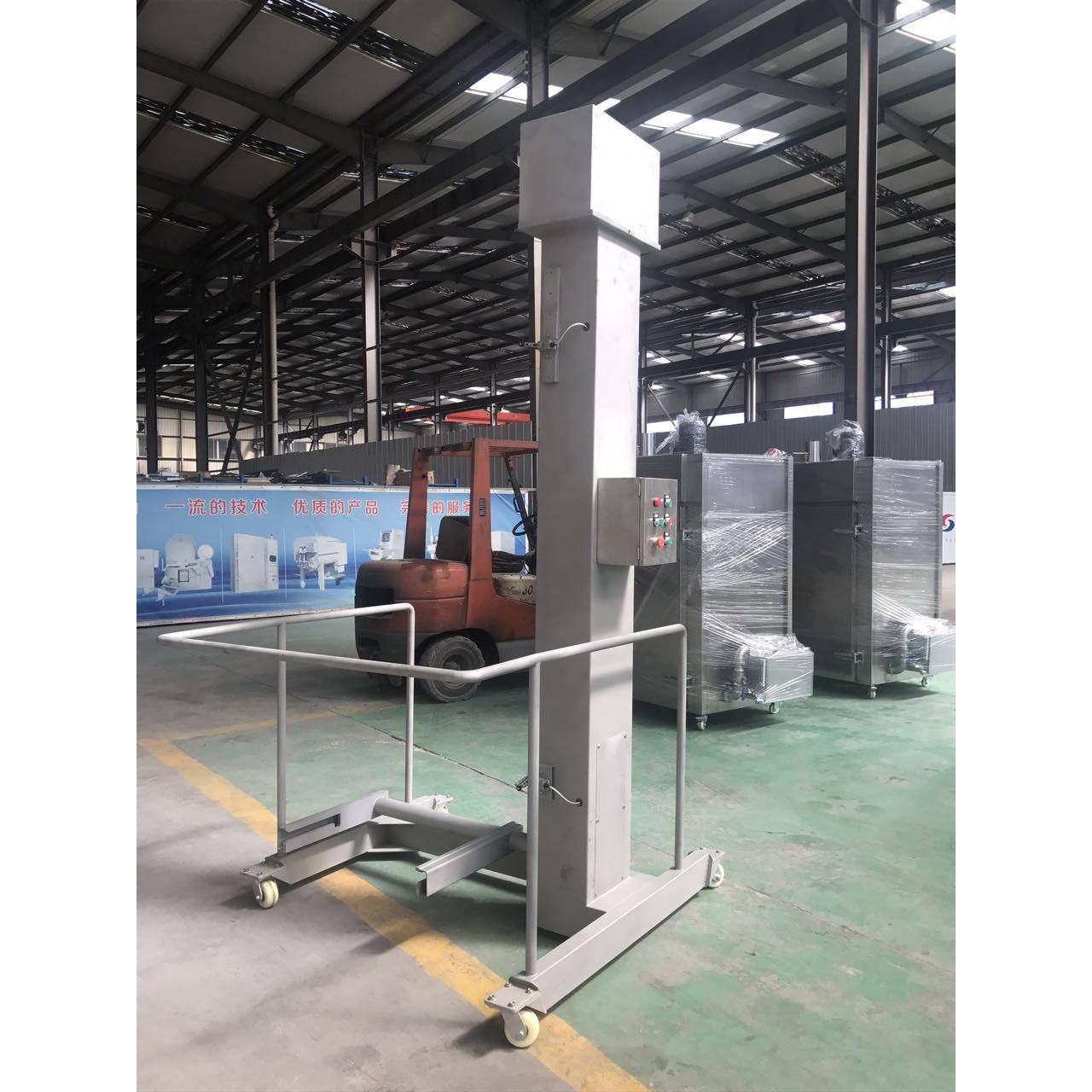 200L小料车提升机不锈钢桶车提升机移动式不锈钢上料机