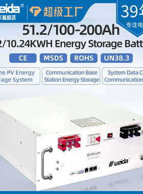 51.2V 100Ah lithium iron phosphate energy storage battery