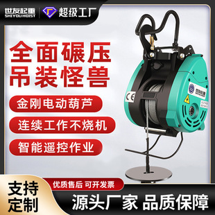 遥控式 小金刚电动葫芦220v家用吊机110V便携式 提升机起重电动葫芦