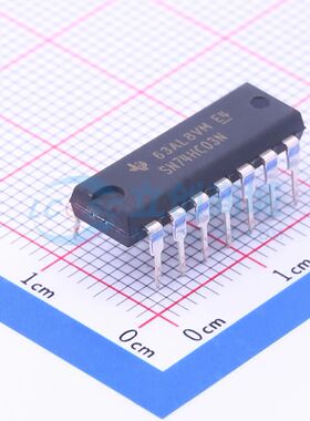 逻辑门 SN74HC03N DIP-14 2V~6V原装正品