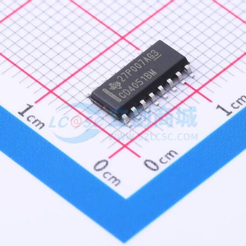 模拟开关/多路复用器 CD4051BM96G3 SOIC-16