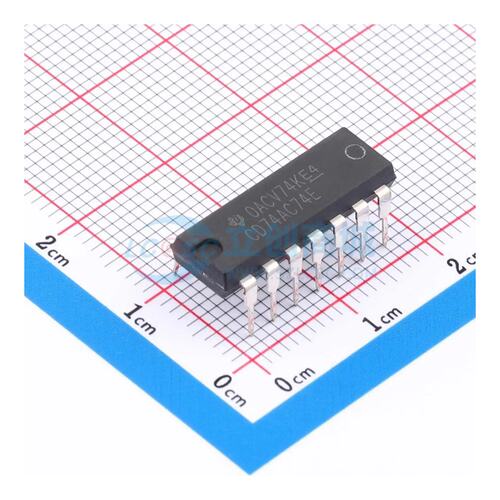 触发器 CD74AC74E PDIP-14 110MHz D-型 原装正品