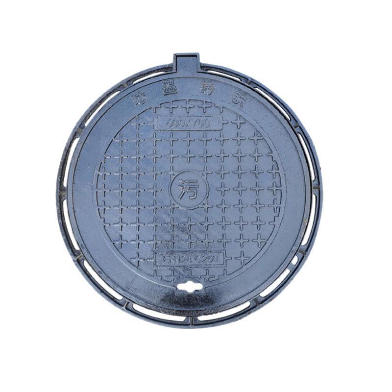 井盖圆形球墨铸铁雨水阴井盖方形污水下水道防沉降窖井盖电力重型