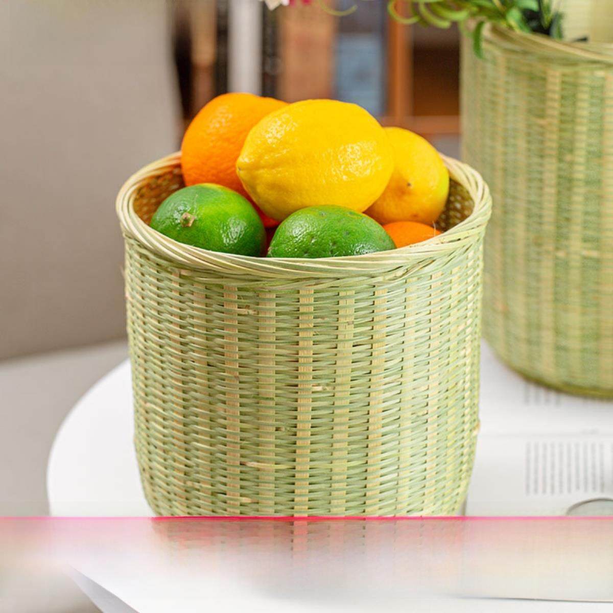 竹篮手编厨房竹篮家用竹编竹制品鸡蛋篮直斗蜂窝笼竹编储物篮