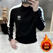 设计感圆领加绒长袖 美乐优缘服饰Amphelisia男士 20D26秋冬新款 厚