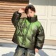 乐奇臻织优选馆男女童中大童冬季 五防面包服棉服温变绿时尚 极寒