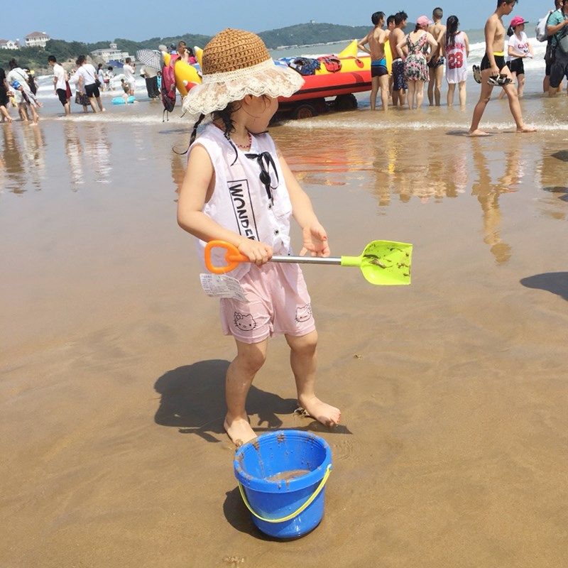 儿童沙滩玩具套装男孩大号沙滩铲套装宝宝玩沙子挖沙铲子和桶工具