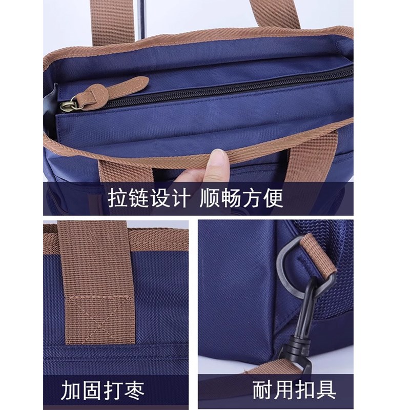 儿童补习袋斜挎手提袋拎书书包补课背包补习包男补习班小学生男孩