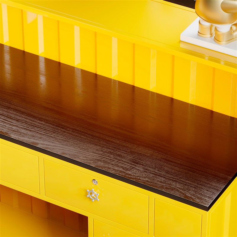 吧台收银台店铺小型奶茶店咖啡厅餐饮店健身房酒吧柜台前台接待台