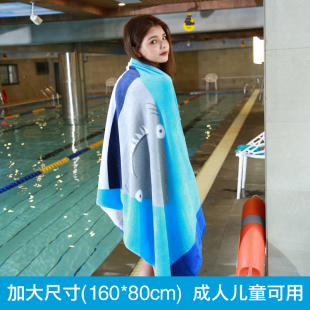 纯棉加大加厚恐龙浴巾卡通成人儿童吸水可爱男女孩大号沙滩巾夏季