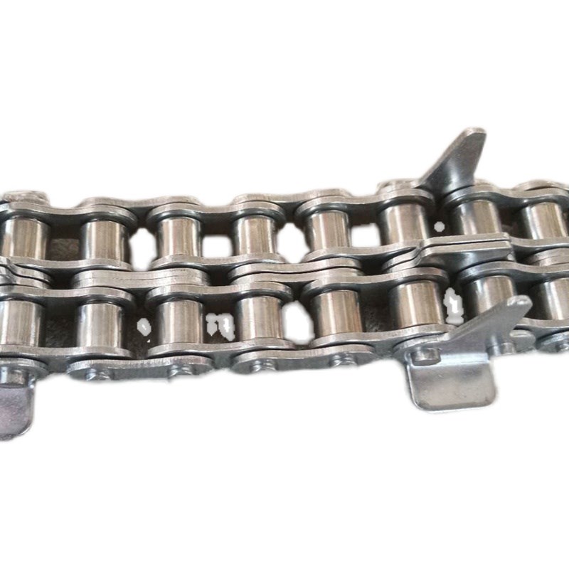 4分双排弯板链条3分06B08B5分10A不锈钢工业传动链带耳滚子链条