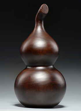 黑檀木葫芦雕刻摆件木葫芦家居客厅玄关装饰工艺品开业乔迁送礼品