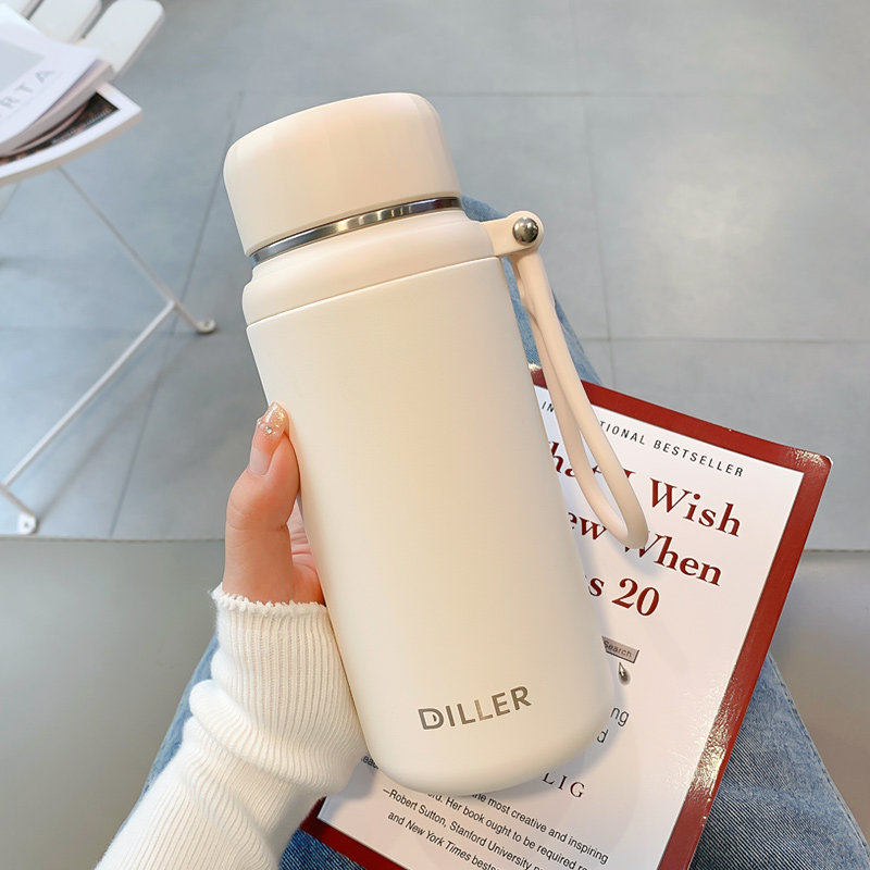简约保温杯女生高颜值大容量保冷杯A子女新款2025水杯男士316茶杯
