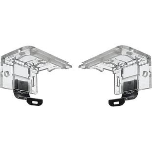 铝百叶窗帘顶侧安装码轨道固定器弹簧脚支架子卡扣套环柔纱帘配件