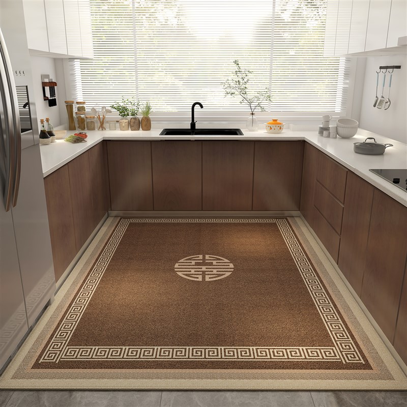 高端厨房专业地垫2024年新款防滑防油可吸水垫门口家用地毯客厅垫