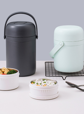 316不锈钢多层保温饭盒上班族真空超F长保温学生便携1人儿童保温